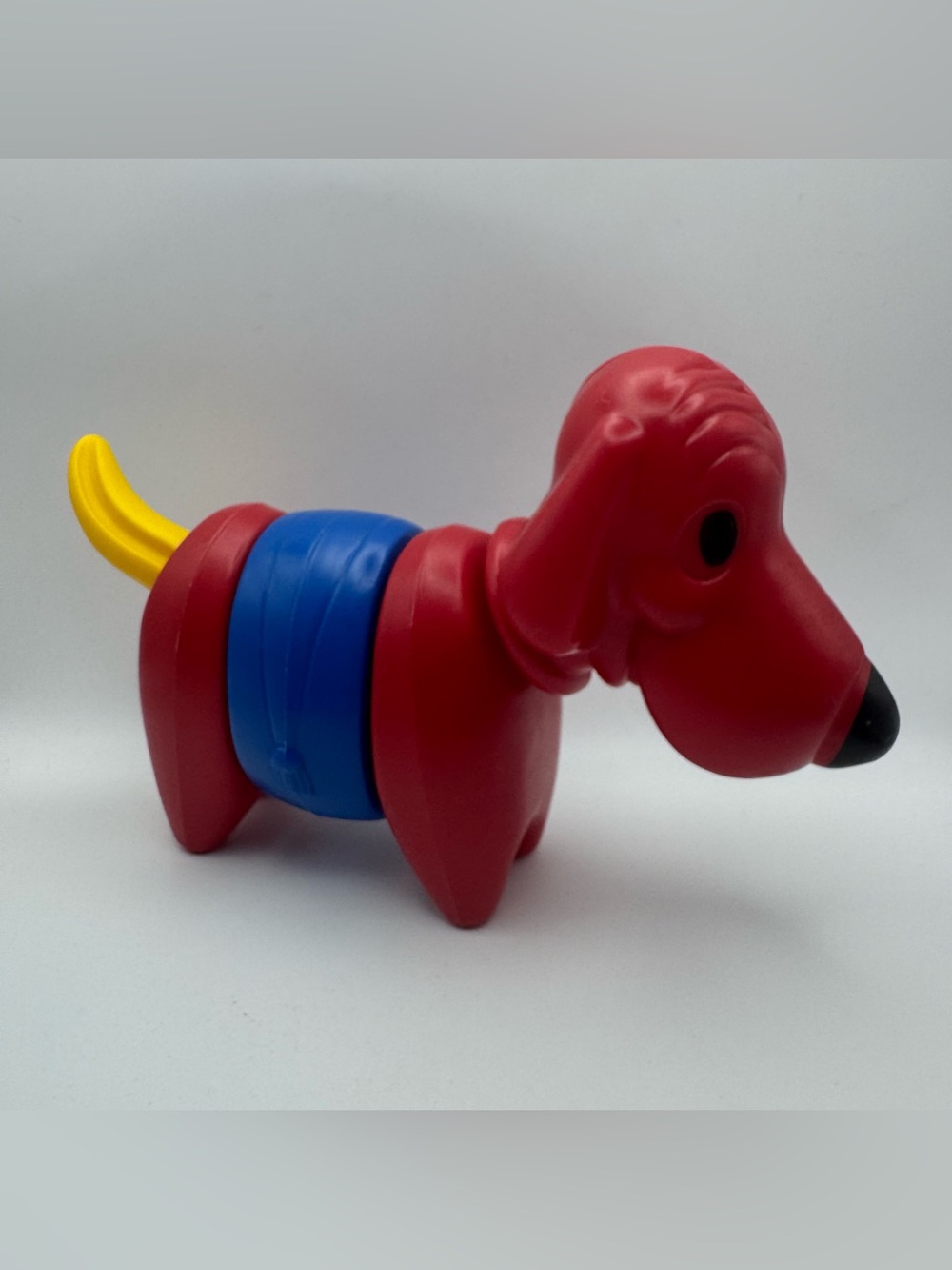 Vintage Tupperware Tupper Toys Zoo It Yourself Dog Puzzle Toy RedBlueYellow 1970